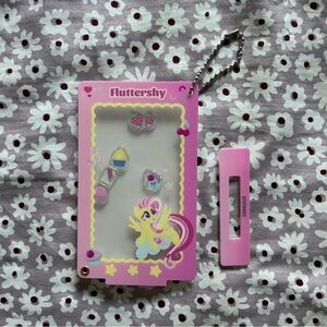 Miniso My Little Pony MLP Flutteryshy Card Sleeve Shaker Keychain